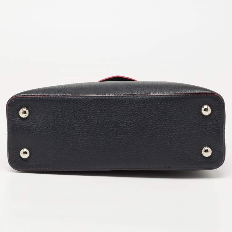 مملوكة مسبقًا Louis Vuitton Black Leather Capucines MM Bag