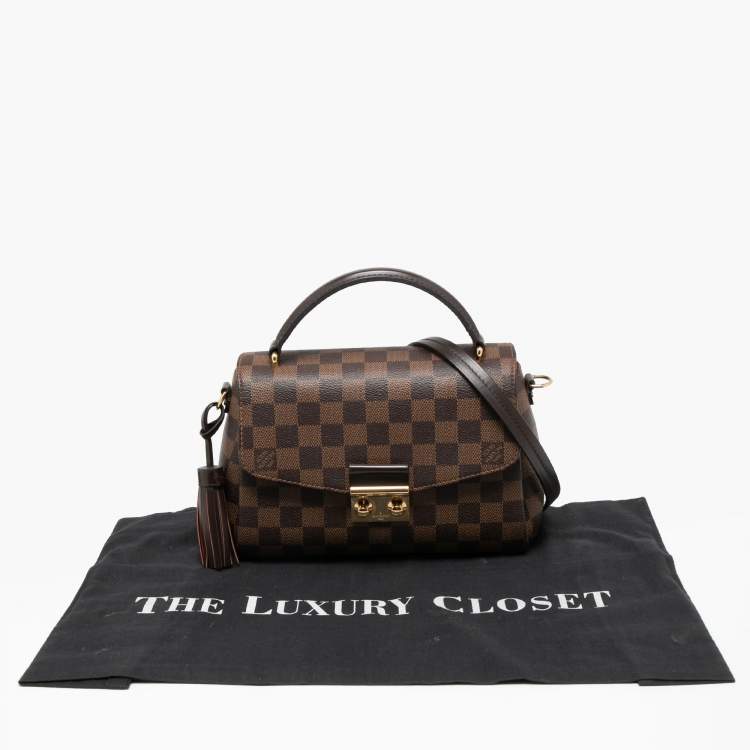 Pre Owned Louis Vuitton Damier Ebene Canvas Croisette Bag