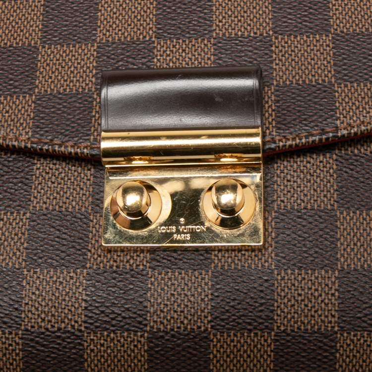 Pre Owned Louis Vuitton Damier Ebene Canvas Croisette Bag