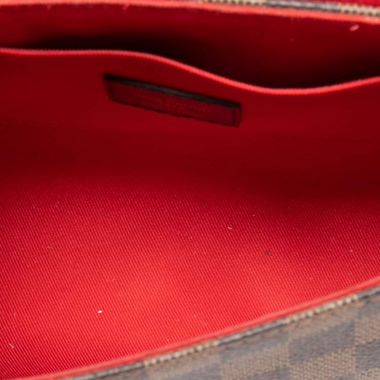 Pre Owned Louis Vuitton Damier Ebene Canvas Croisette Bag