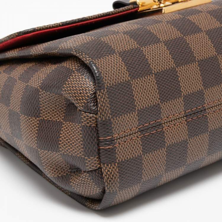 Pre Owned Louis Vuitton Damier Ebene Canvas Croisette Bag