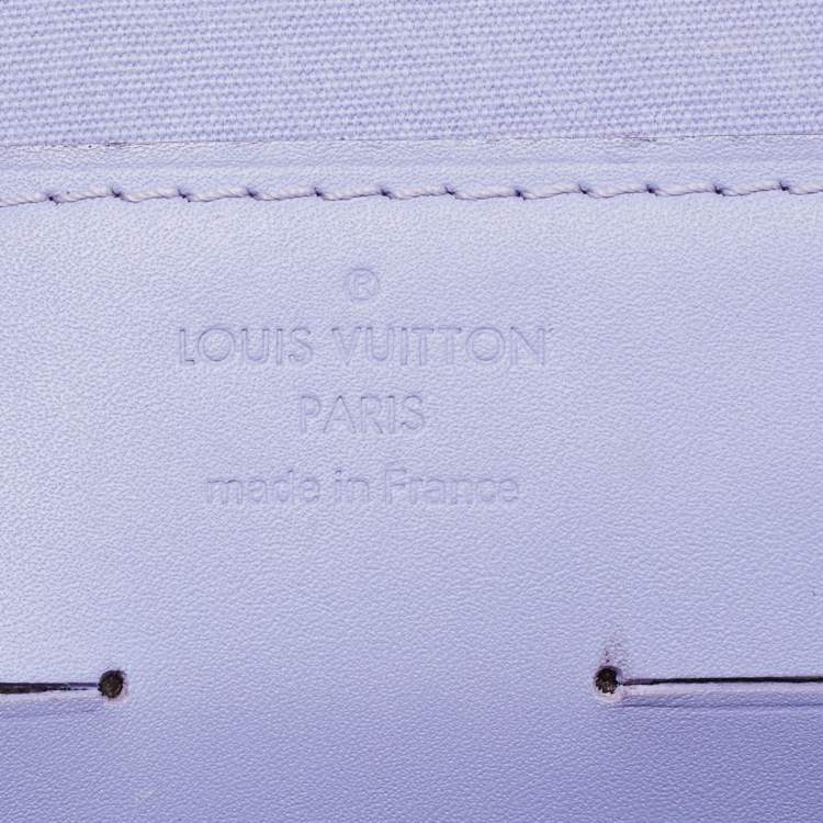 Pre Owned Louis Vuitton Lilac Monogram Vernis Ana Clutch Bag