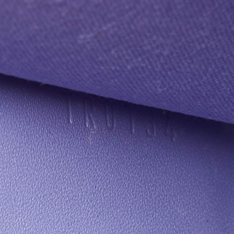 Pre Owned Louis Vuitton Lilac Monogram Vernis Ana Clutch Bag
