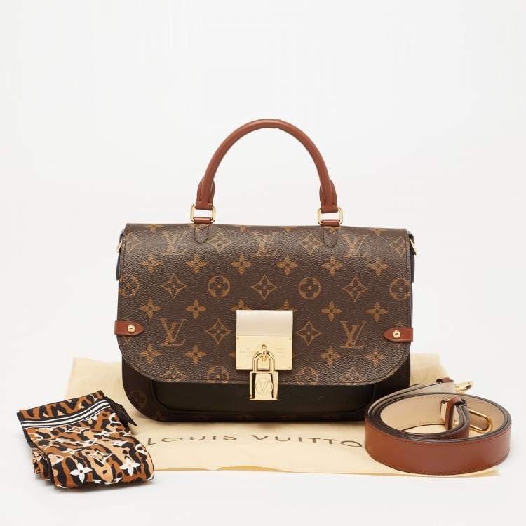 Pre Owned Louis Vuitton Brown/Black Monogram Canvas and Leather Vaugirard Bag