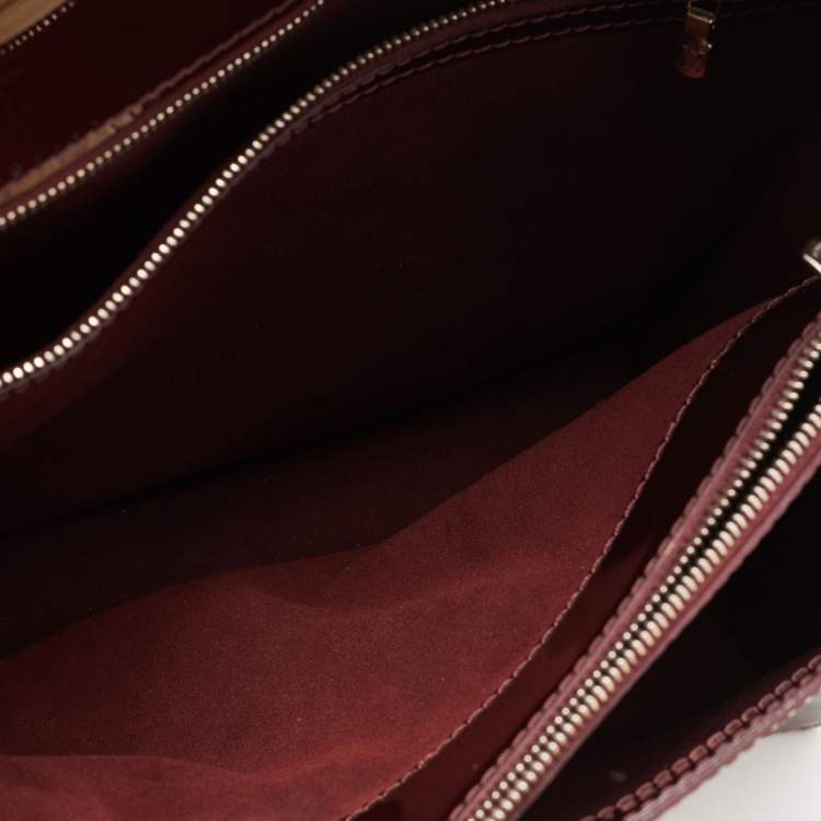 Pre Owned Louis Vuitton Burgundy Epi Leather Sevigne GM Bag
