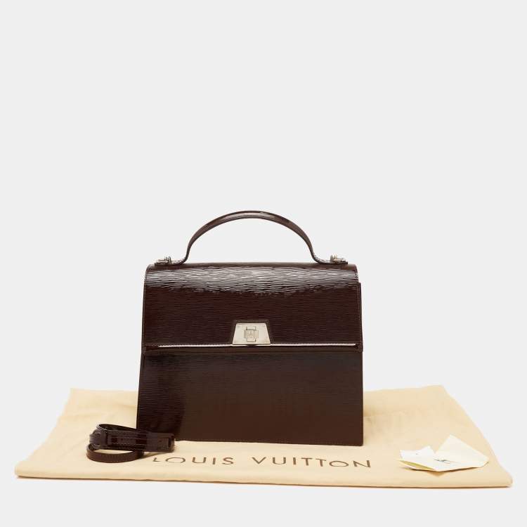 Pre Owned Louis Vuitton Burgundy Epi Leather Sevigne GM Bag