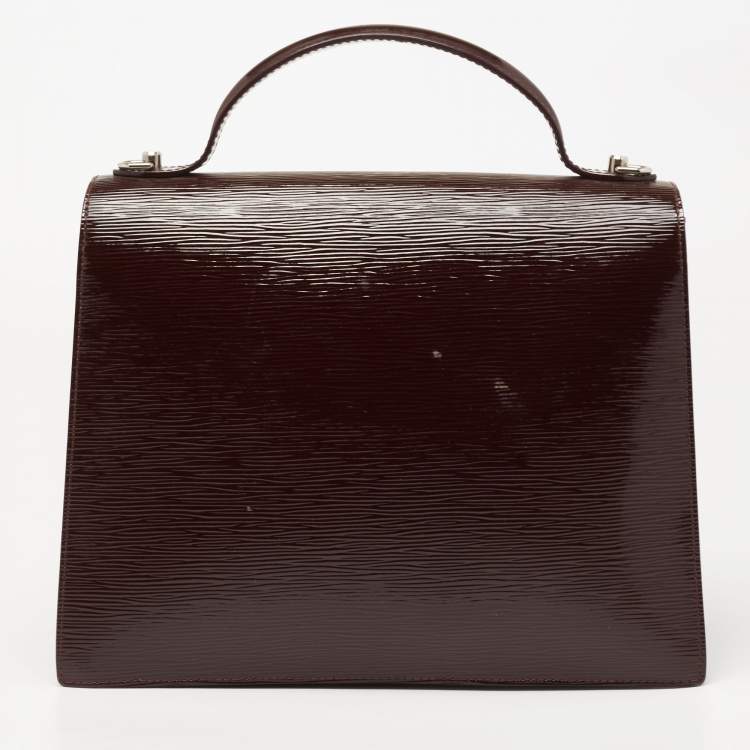 Pre Owned Louis Vuitton Burgundy Epi Leather Sevigne GM Bag