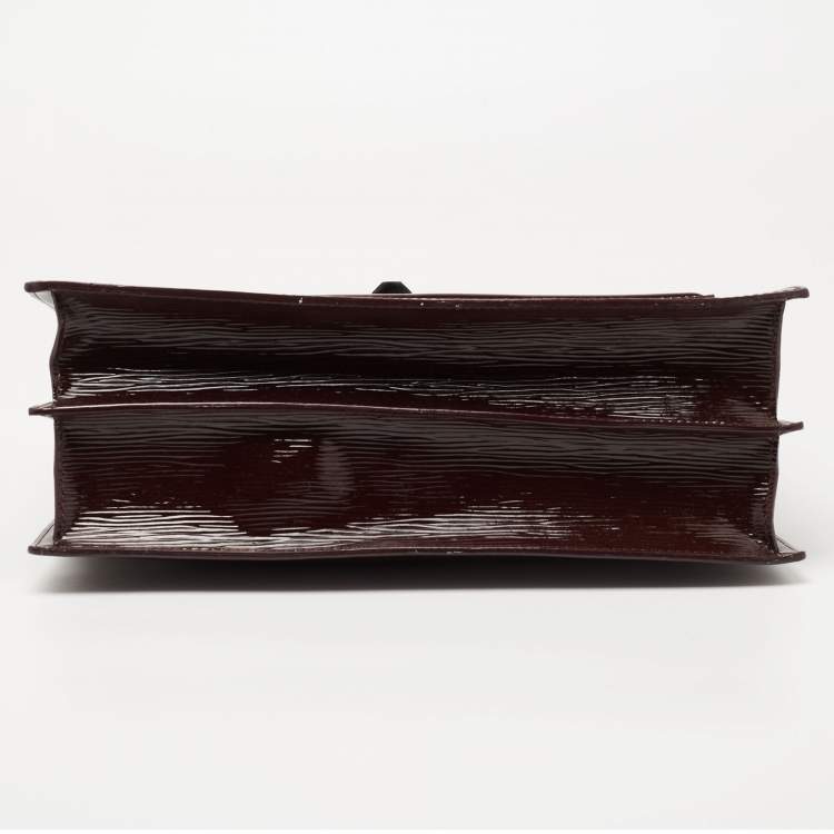 Pre Owned Louis Vuitton Burgundy Epi Leather Sevigne GM Bag