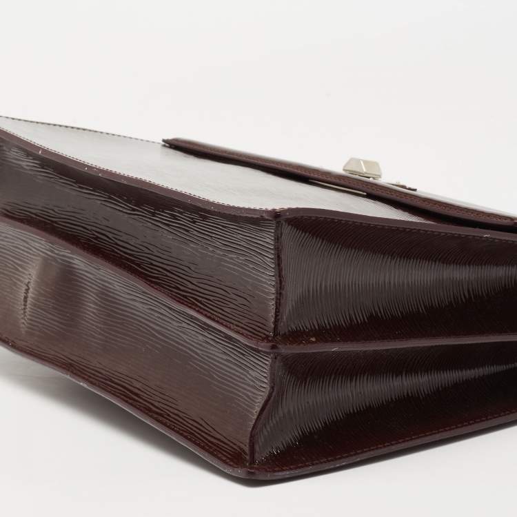 Pre Owned Louis Vuitton Burgundy Epi Leather Sevigne GM Bag