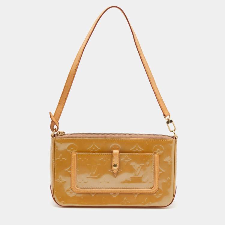 Louis Vuitton Beige Monogram Vernis Mallory Square Bag Louis