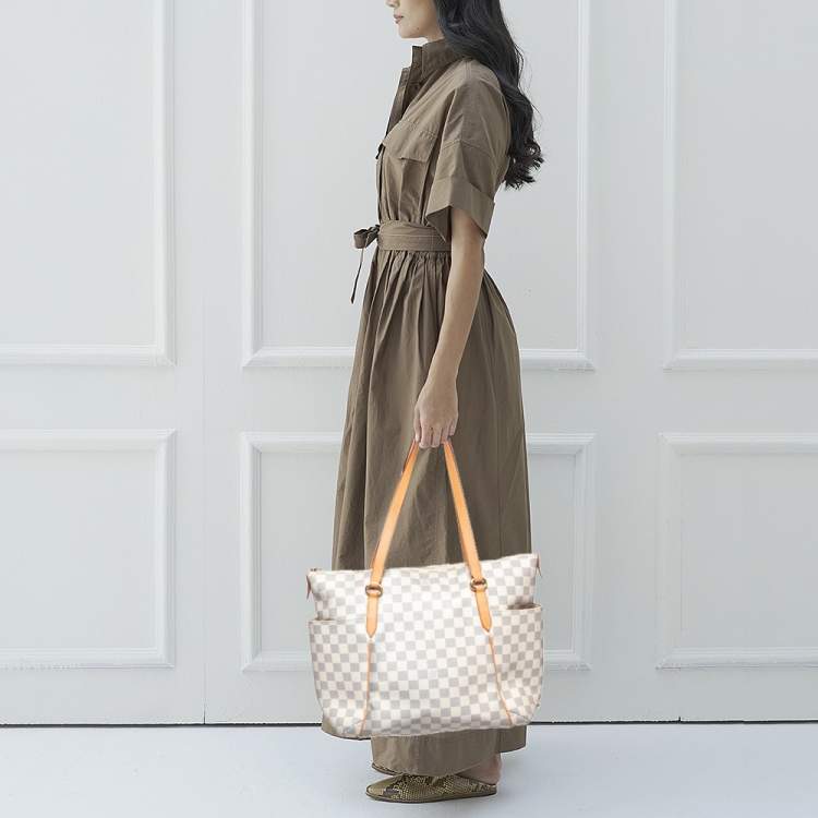 Louis Vuitton Damier Azur Canvas Totally MM Tote Bag Louis Vuitton