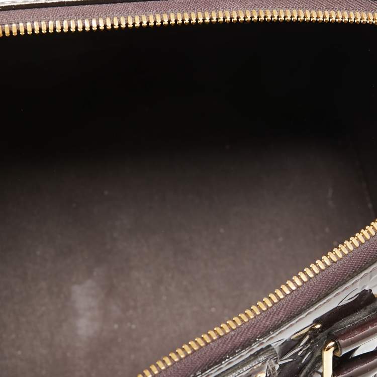 Pre Owned Louis Vuitton Amarante Monogram Vernis Montana Bag