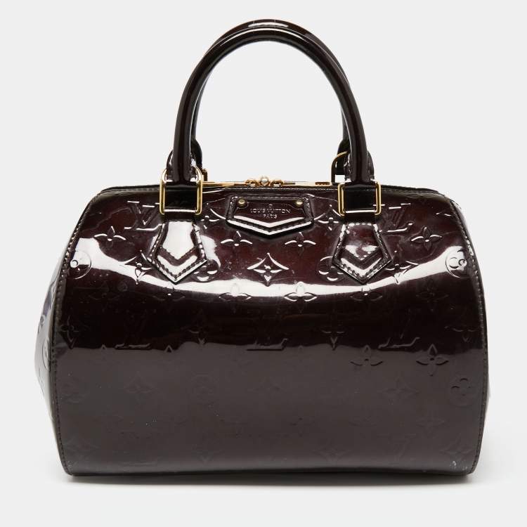 Pre Owned Louis Vuitton Amarante Monogram Vernis Montana Bag
