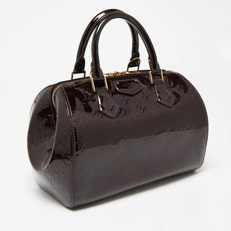 Pre Owned Louis Vuitton Amarante Monogram Vernis Montana Bag