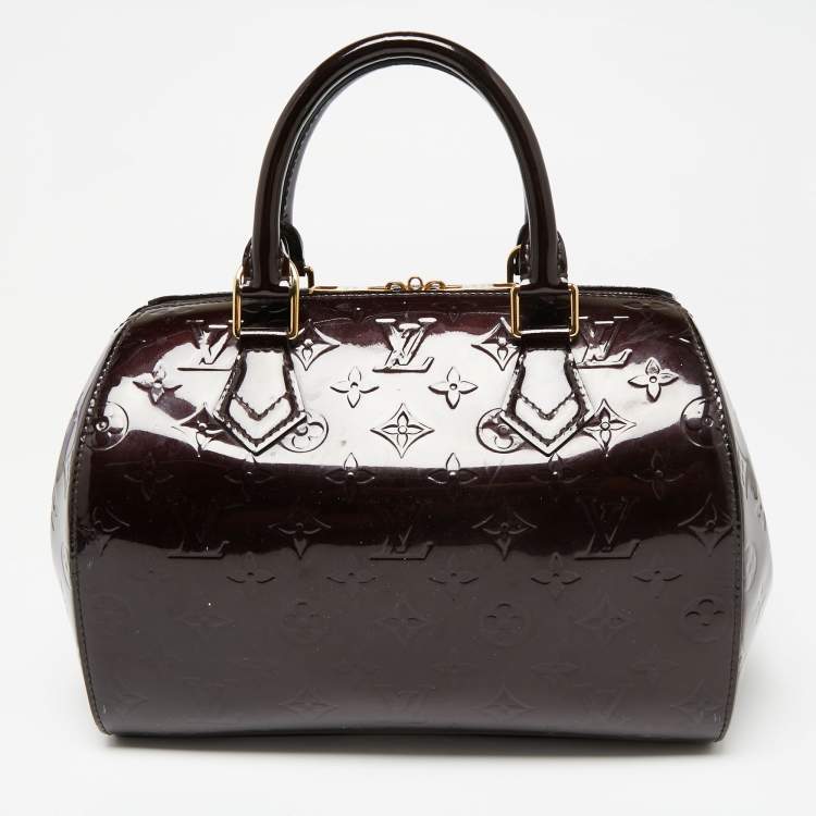 Pre Owned Louis Vuitton Amarante Monogram Vernis Montana Bag