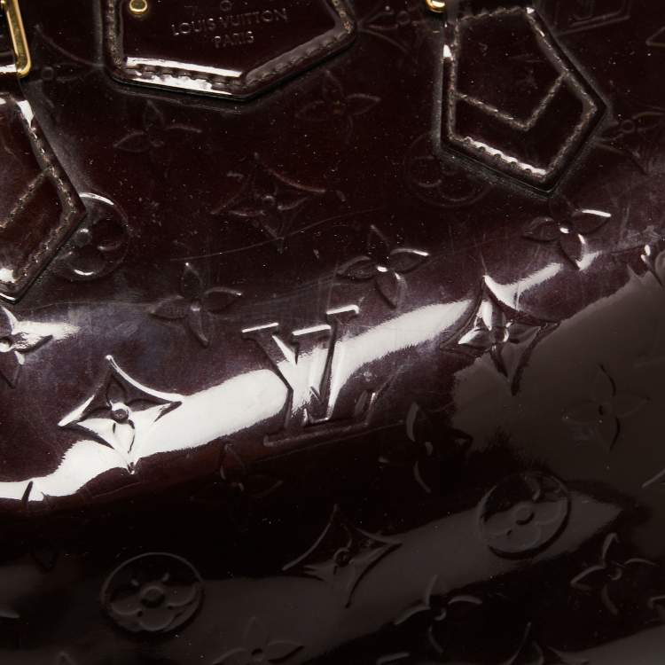 Pre Owned Louis Vuitton Amarante Monogram Vernis Montana Bag