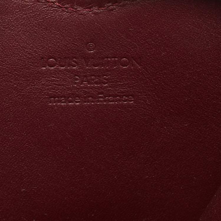 Pre Owned Louis Vuitton Vernis Leather Limited Edition Stephen Sprouse Heart Coin Purse