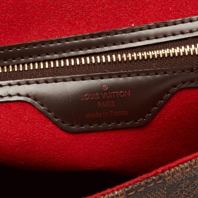 Pre Owned Louis Vuitton Damier Ebene Canvas Bergamo MM Bag