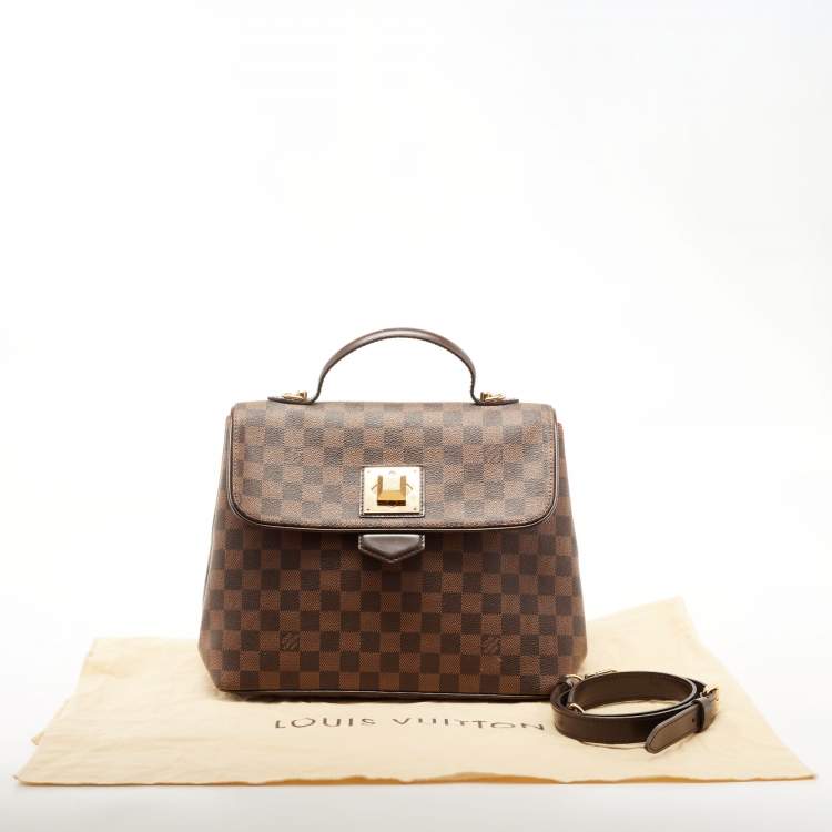 Pre Owned Louis Vuitton Damier Ebene Canvas Bergamo MM Bag