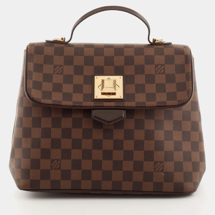 Pre Owned Louis Vuitton Damier Ebene Canvas Bergamo MM Bag