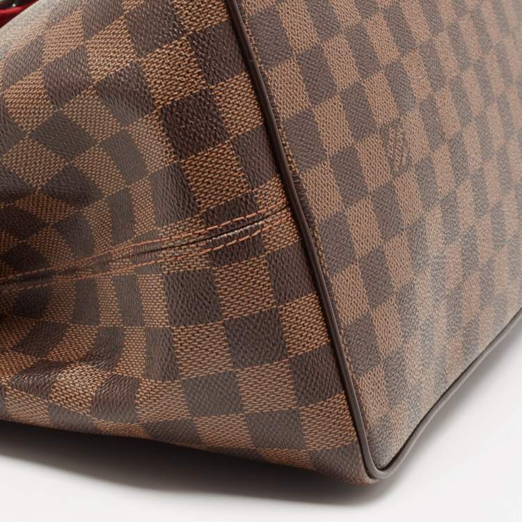 Pre Owned Louis Vuitton Damier Ebene Canvas Bergamo MM Bag