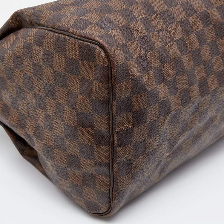 Pre Owned Louis Vuitton Damier Ebene Canvas Speedy 35 Bag