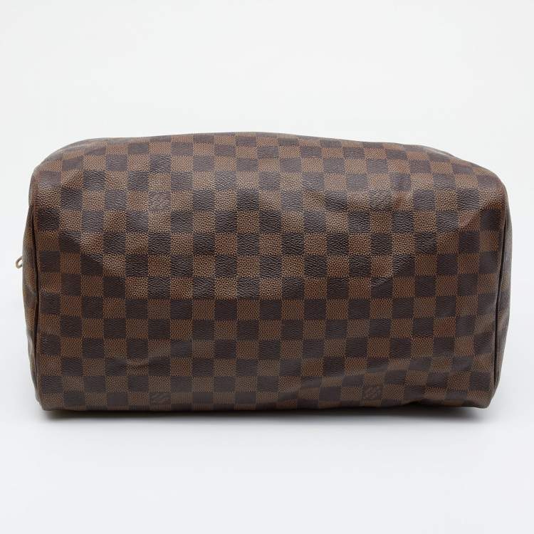 Pre Owned Louis Vuitton Damier Ebene Canvas Speedy 35 Bag