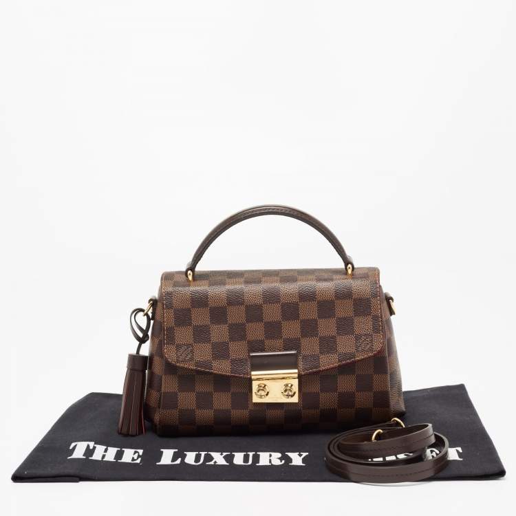 Pre Owned Louis Vuitton Damier Ebene Canvas Croisette Bag