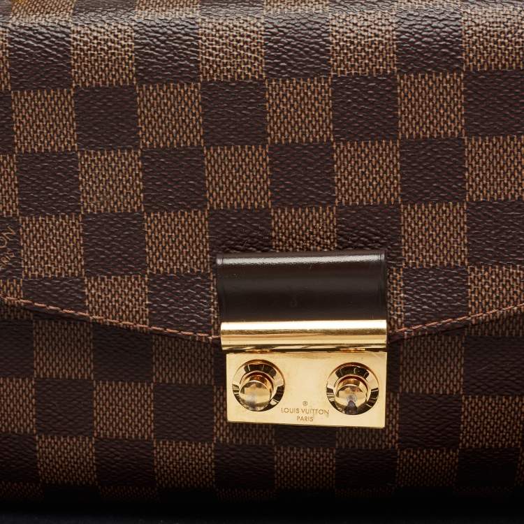 Pre Owned Louis Vuitton Damier Ebene Canvas Croisette Bag