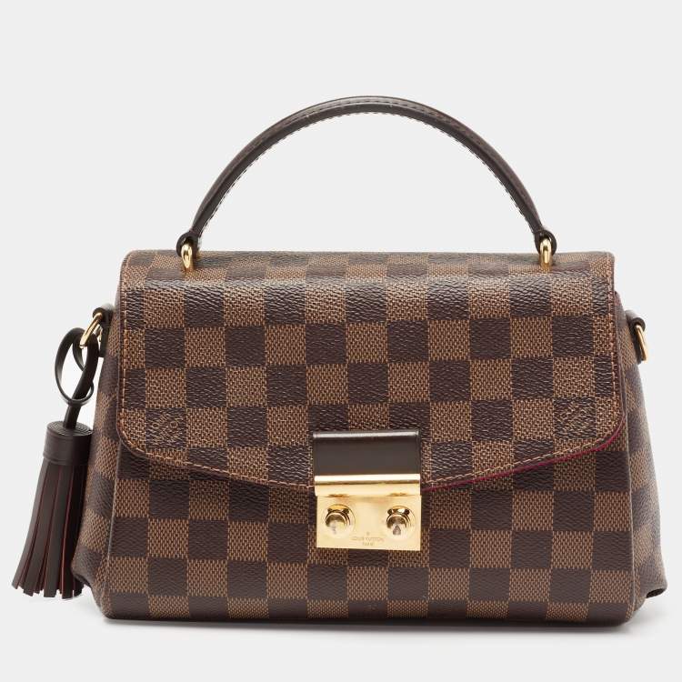 Pre Owned Louis Vuitton Damier Ebene Canvas Croisette Bag
