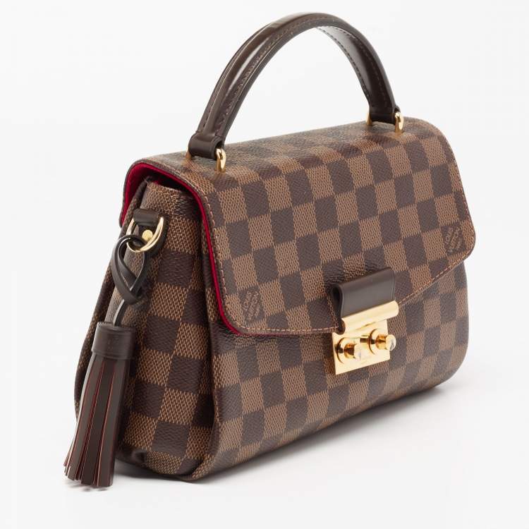 Pre Owned Louis Vuitton Damier Ebene Canvas Croisette Bag