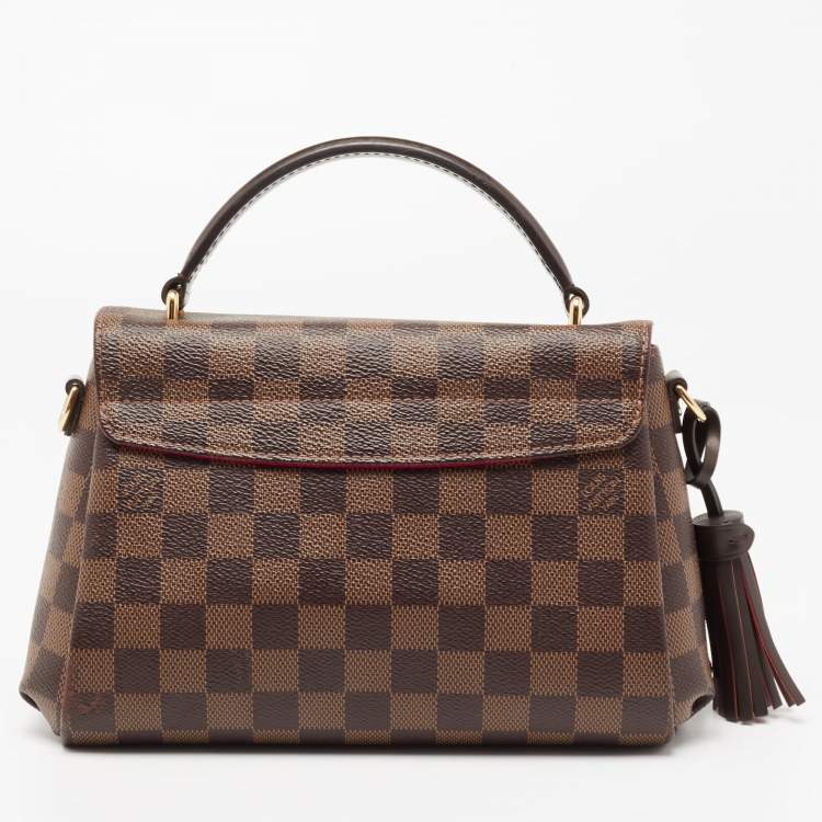 Pre Owned Louis Vuitton Damier Ebene Canvas Croisette Bag
