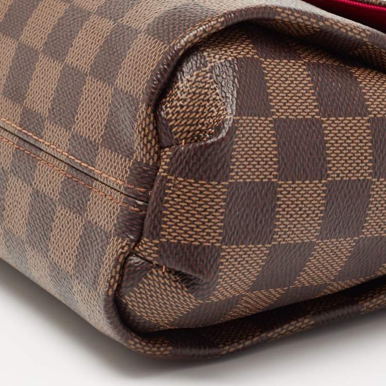 Pre Owned Louis Vuitton Damier Ebene Canvas Croisette Bag