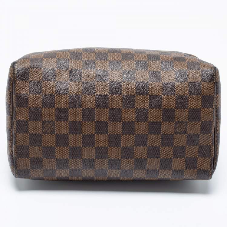 Pre Owned Louis Vuitton Damier Ebene Canvas Speedy 25 Bag