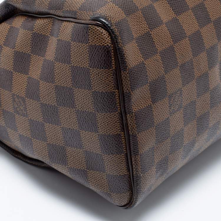 Pre Owned Louis Vuitton Damier Ebene Canvas Speedy 25 Bag