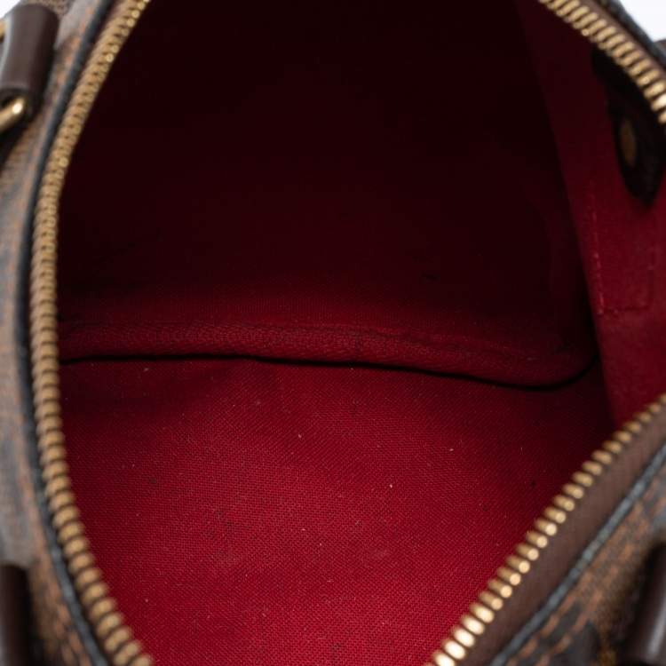 Pre Owned Louis Vuitton Damier Ebene Canvas Speedy 25 Bag