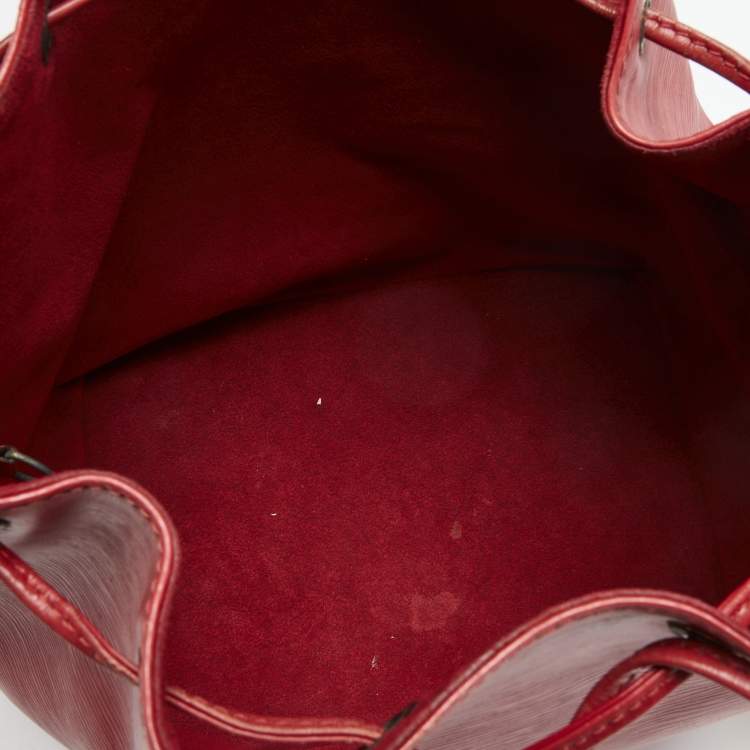 Pre Owned Louis Vuitton Red Epi Leather Petit Noe Bag