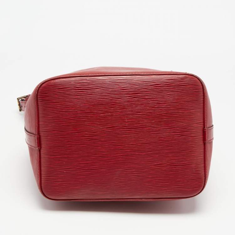 Pre Owned Louis Vuitton Red Epi Leather Petit Noe Bag