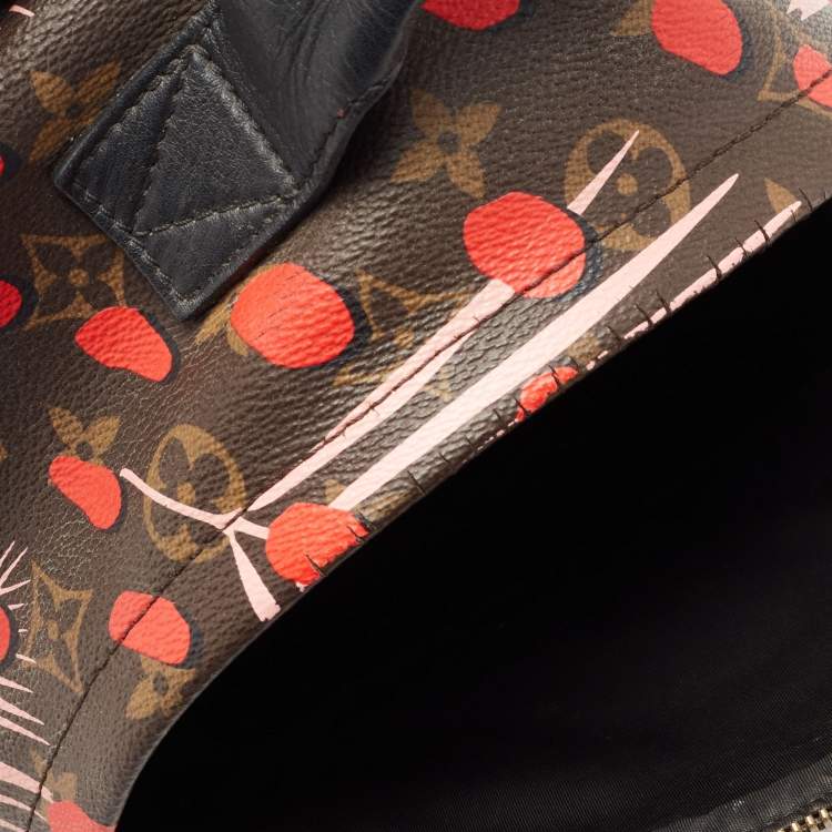 Pre Owned Louis Vuitton Monogram Canvas Jungle Dots Palm Springs PM Backpack