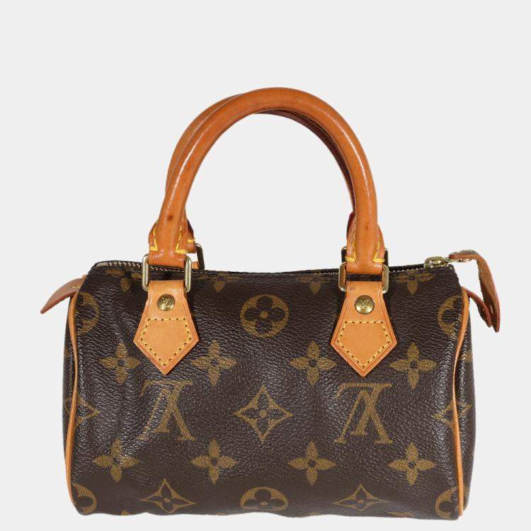 Pre Owned Louis Vuitton Monogram Canvas Speedy Mini HL Bag