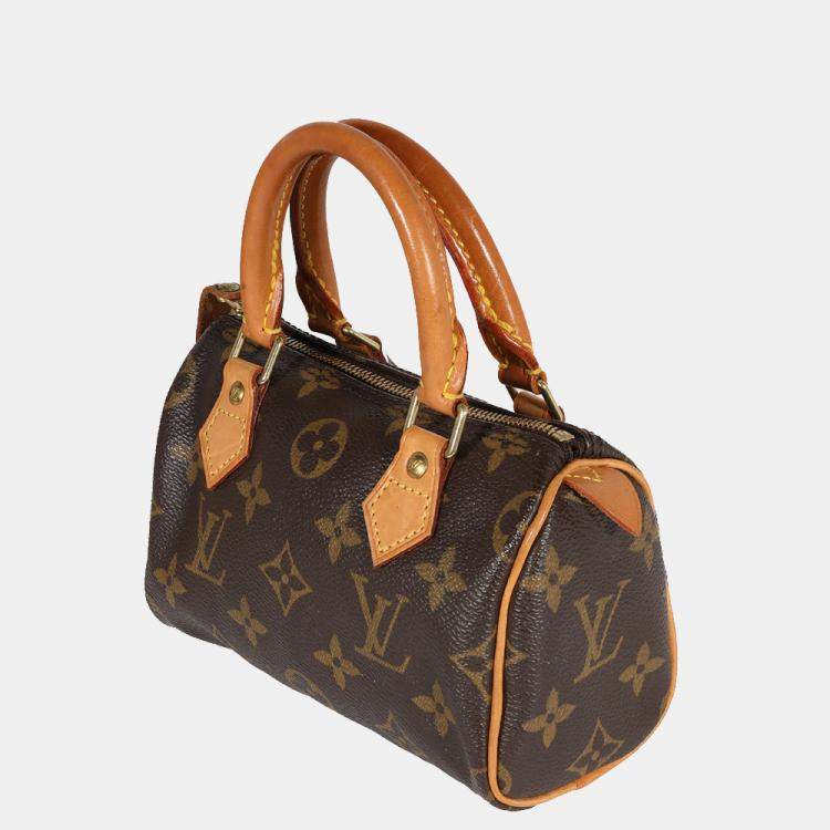 Pre Owned Louis Vuitton Monogram Canvas Speedy Mini HL Bag