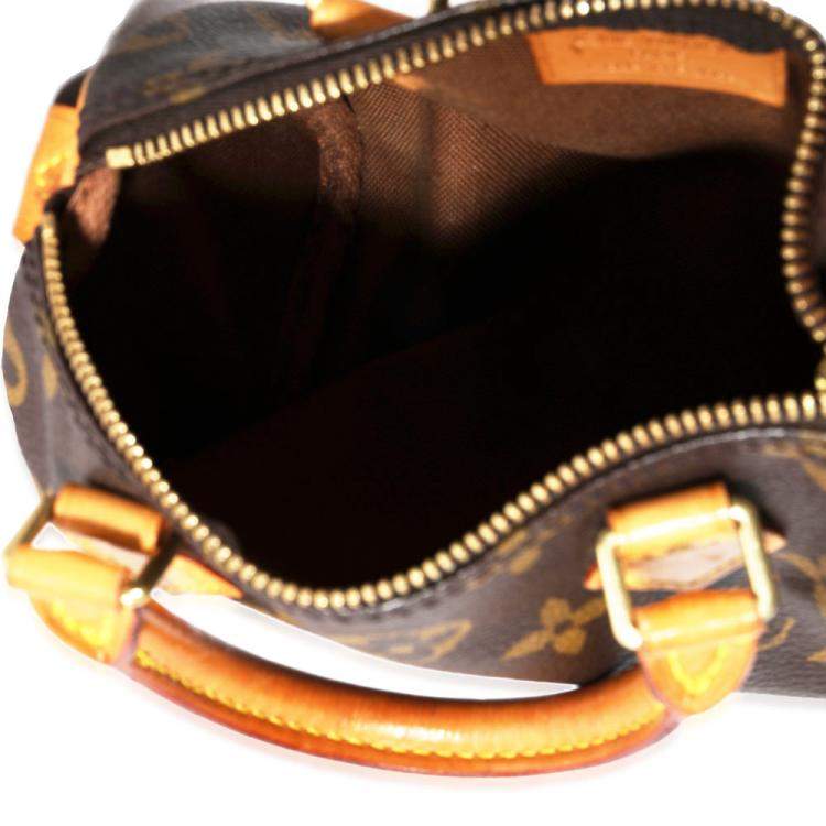 Pre Owned Louis Vuitton Monogram Canvas Speedy Mini HL Bag