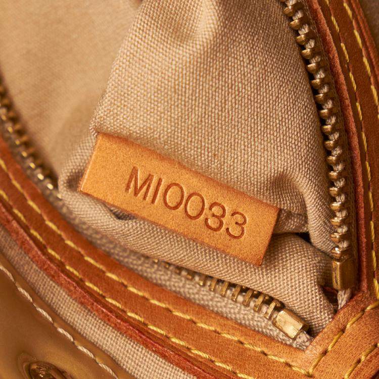 Pre Owned Louis Vuitton Brown/Beige Vernis Reade PM