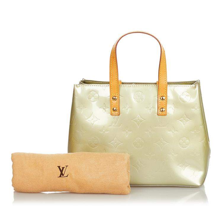 Pre Owned Louis Vuitton Silver Vernis Reade PM