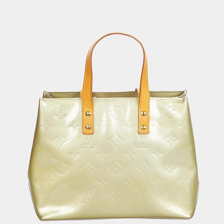 Pre Owned Louis Vuitton Silver Vernis Reade PM