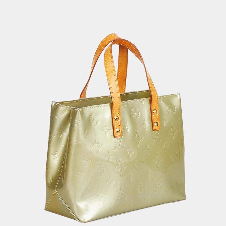 Pre Owned Louis Vuitton Silver Vernis Reade PM