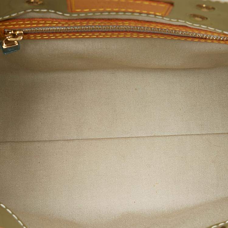 Pre Owned Louis Vuitton Silver Vernis Reade PM