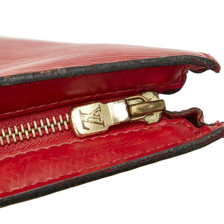 مملوكة مسبقًا Louis Vuitton Red Epi Saint Jacques PM Short Strap