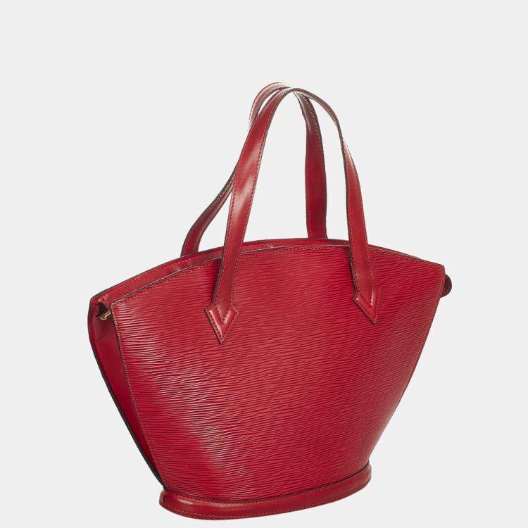Red Louis Vuitton Epi Saint Jacques PM Short Strap Handbag