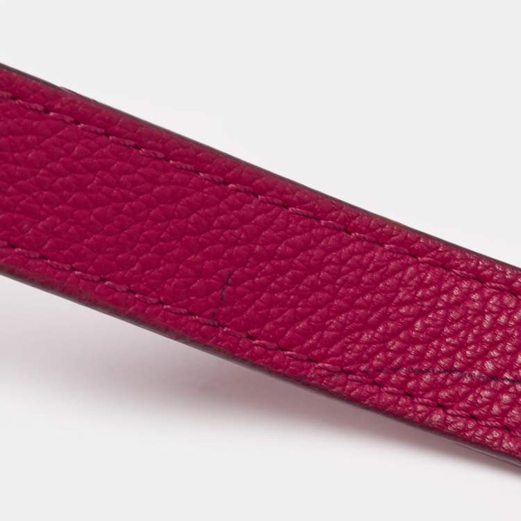 Pre Owned Louis Vuitton Fuchsia/Flamme Leather Lockme II Bag